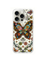 Midnight Folk Butterfly iPhone 14 Pro case pattern