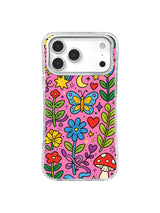 Butterfly Moon Emotion Garden pattern for iPhone 17 Pro Max case