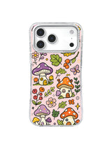 Butterfly Mushroom Meadow pattern for iPhone 17 Pro Max case
