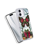 Angled front and back view of the Butterfly Ornament Conservatory iPhone 17 case