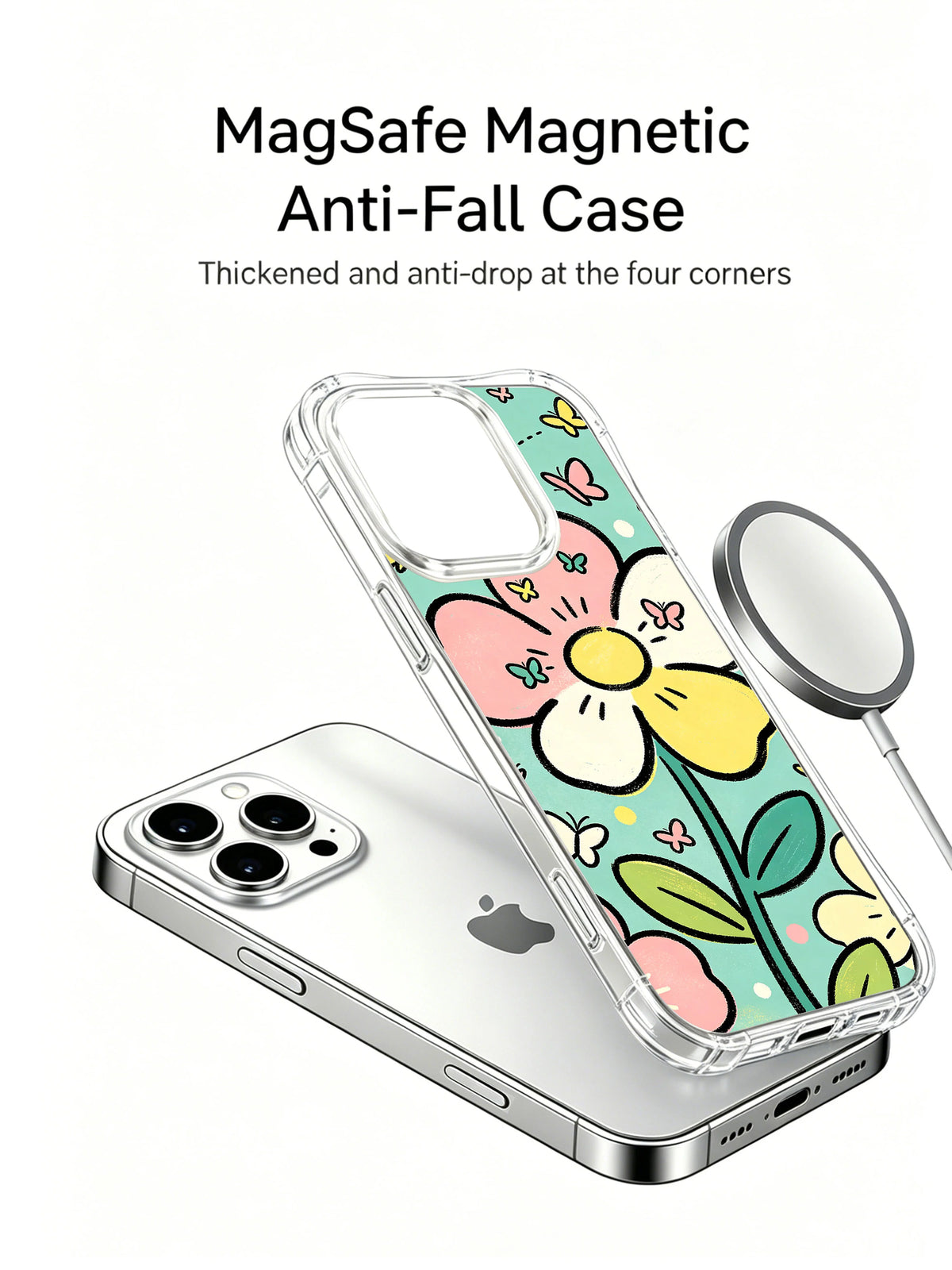 Supplied marketing graphic with unverified protection, fit or MagSafe statements
