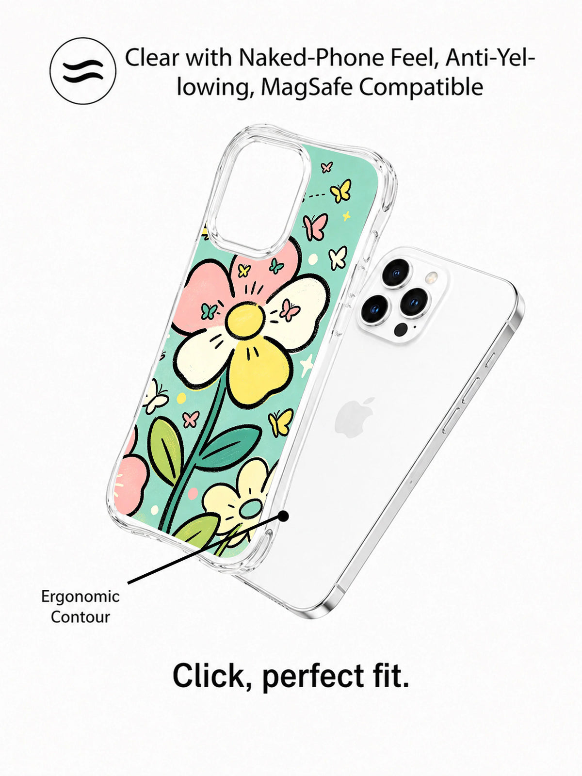 Supplied marketing graphic with unverified protection, fit or MagSafe statements