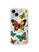 Freedom Butterfly Dance pattern iPhone 15 Plus case