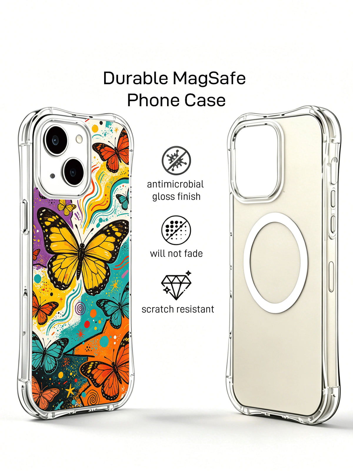 Butterfly Rhythm Rhapsody iPhone 15 Plus case product view 2