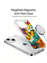 Butterfly Rhythm Rhapsody iPhone 15 Plus case magnetic view