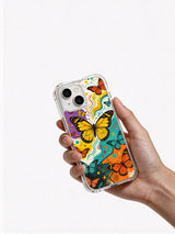 Butterfly Rhythm Rhapsody iPhone 15 Plus case hand-held view