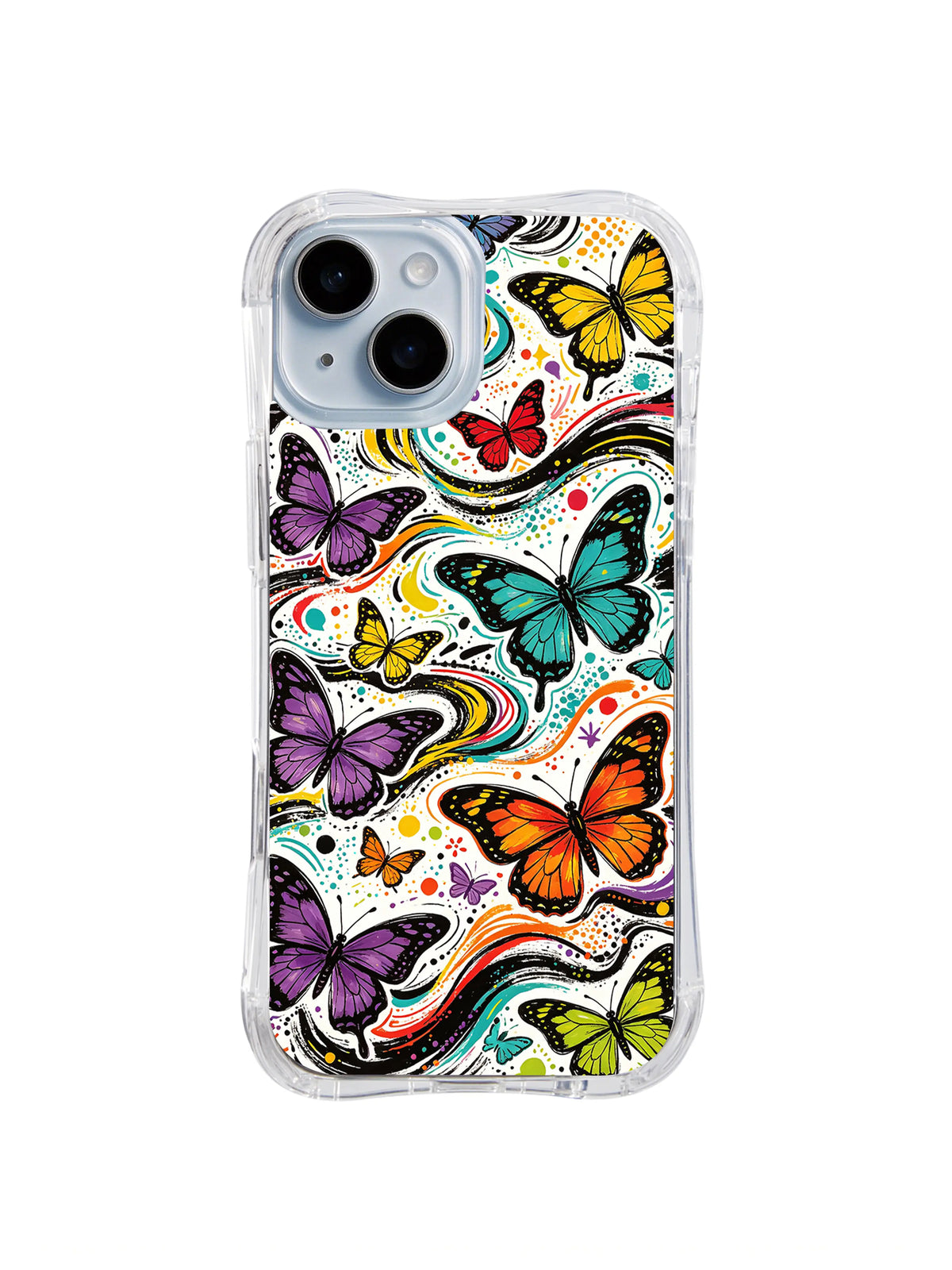 Wonder Wing Swarm pattern iPhone 15 Plus case