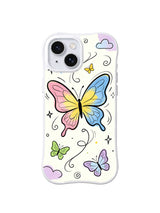 Rainbow Messenger pattern iPhone 14 case