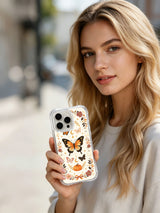 Butterfly Spell Harvest iPhone 14 Pro case lifestyle portrait