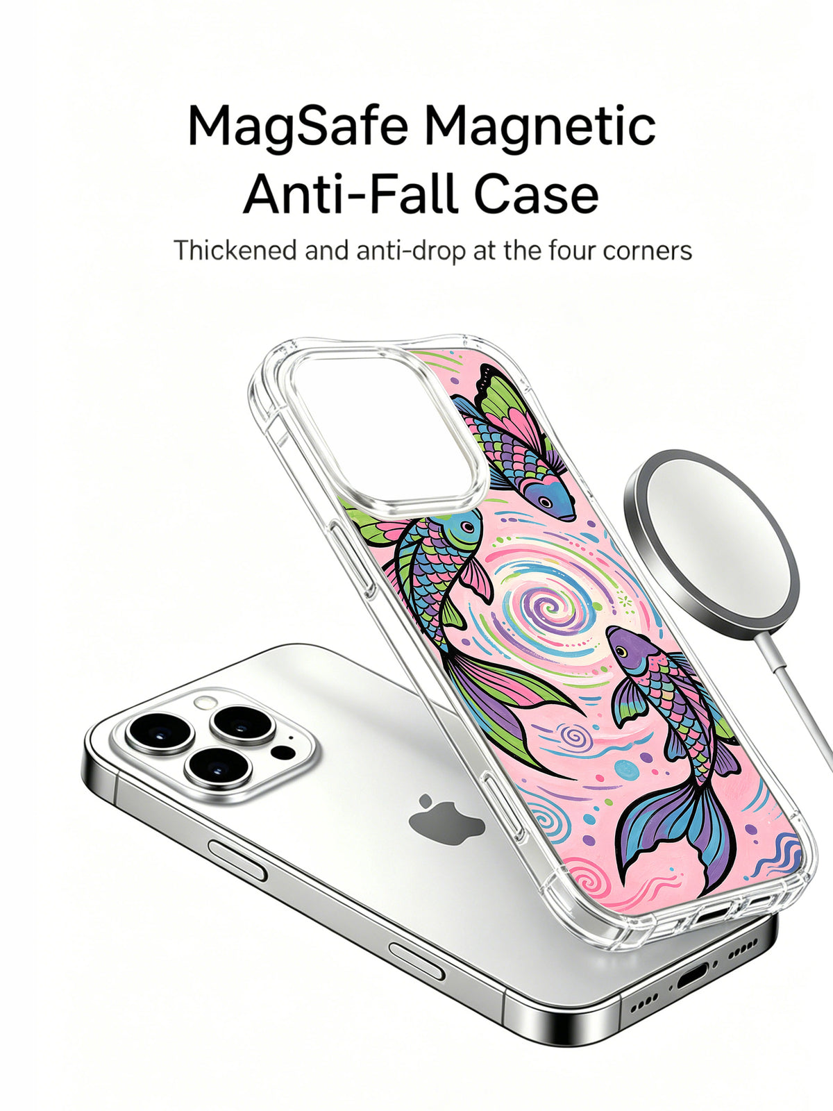Butterfly Tide Fish iPhone 14 Pro case alternate product view