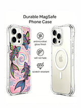 Butterfly Tide Fish iPhone 14 Pro case side angle