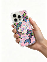 Butterfly Tide Fish iPhone 14 Pro case camera frame detail