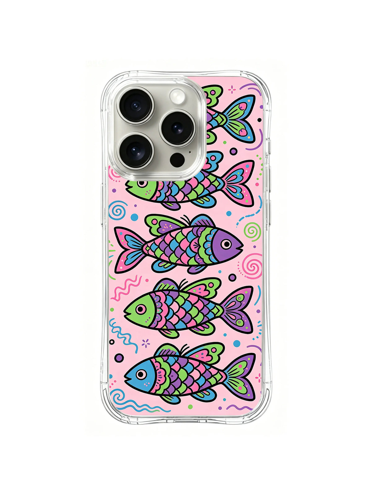 Butterfly Tide School pattern iPhone 14 Pro case