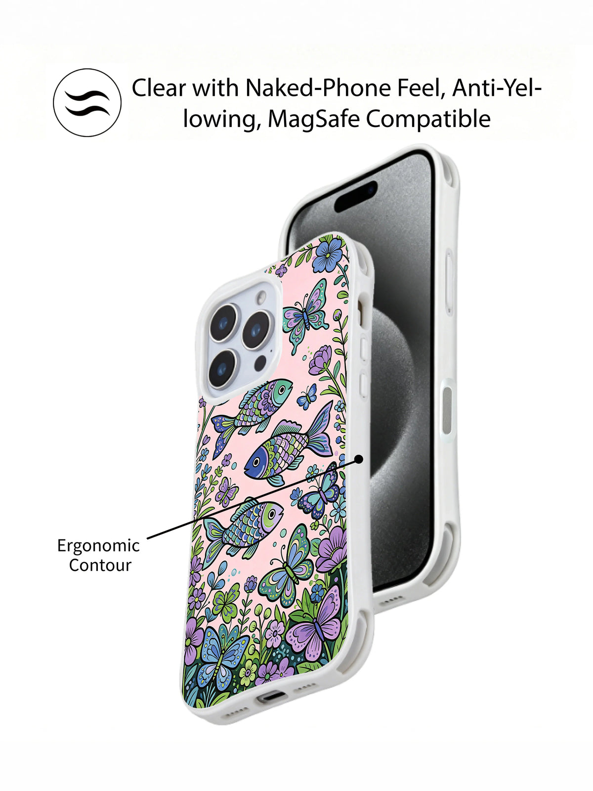 Butterfly Valley Guardian Fish iPhone 14 Pro case – product view 5