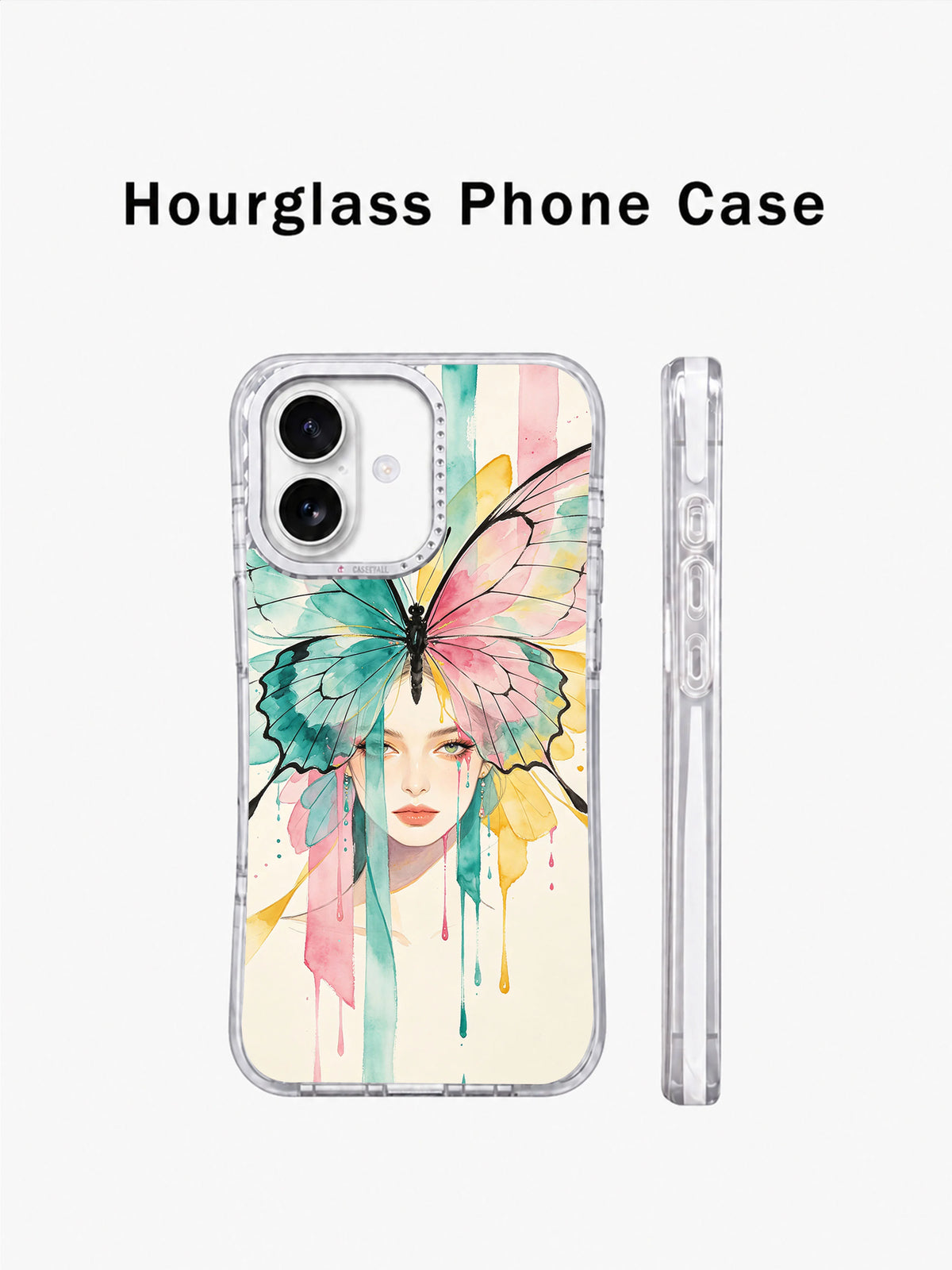 Butterfly Voltage colorful butterfly portrait iPhone 17 case