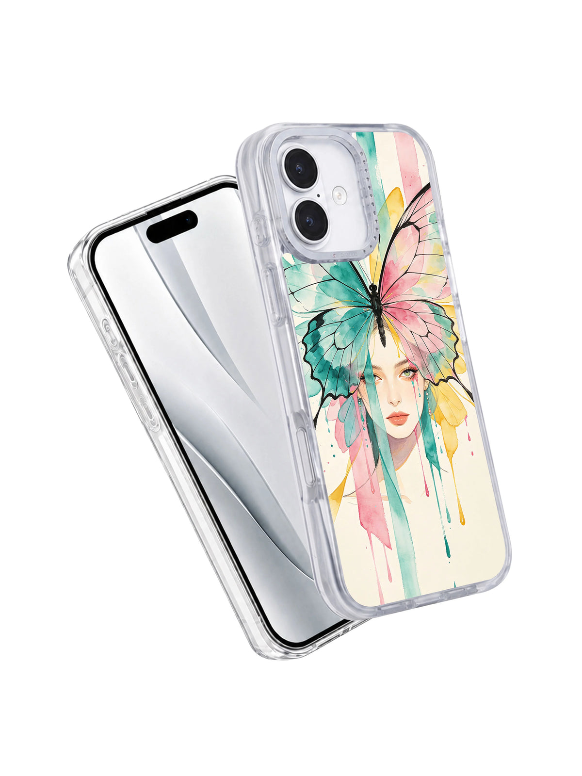 Butterfly Voltage artistic iPhone 17 case detail