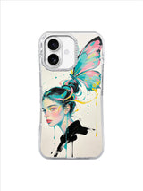 Pastel Butterfly Crown iPhone 17 case pattern