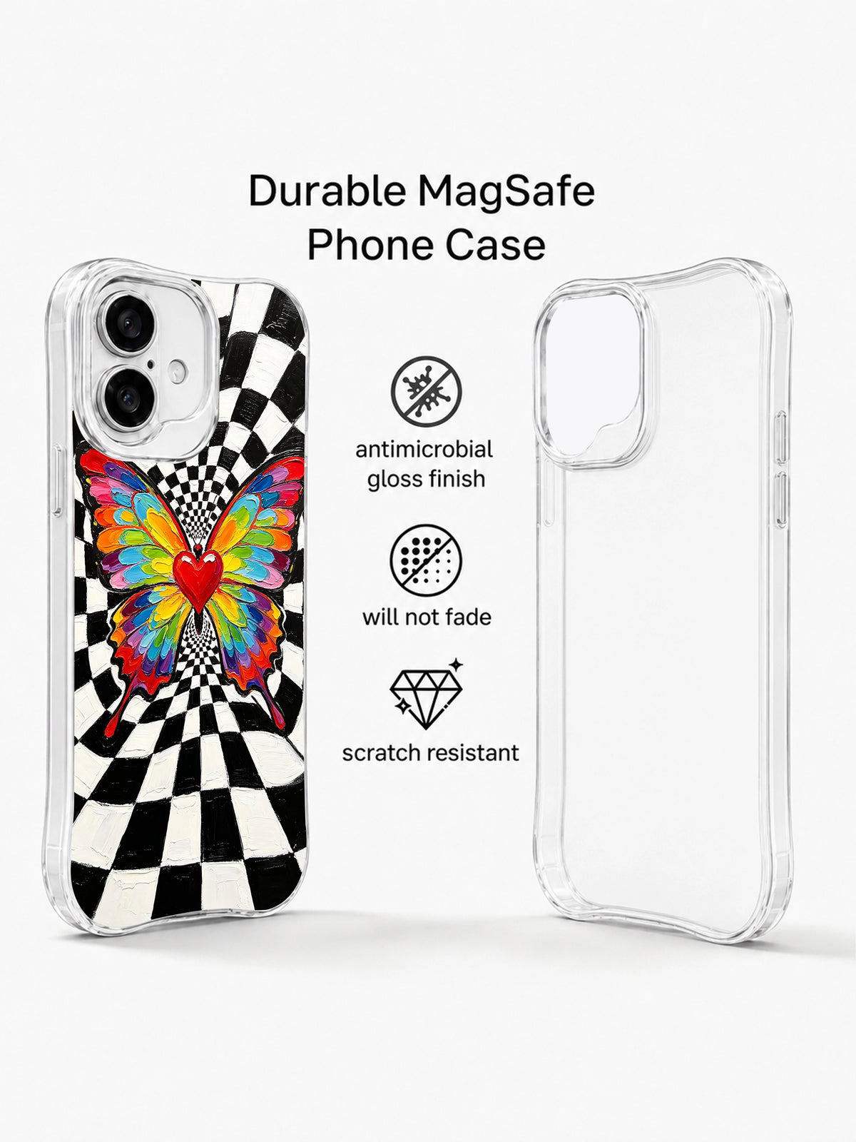Butterfly Wing Signal iPhone 16 Plus case product detail