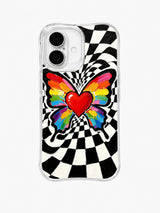 Metamorphosis Heart Burst pattern iPhone 16 Plus case