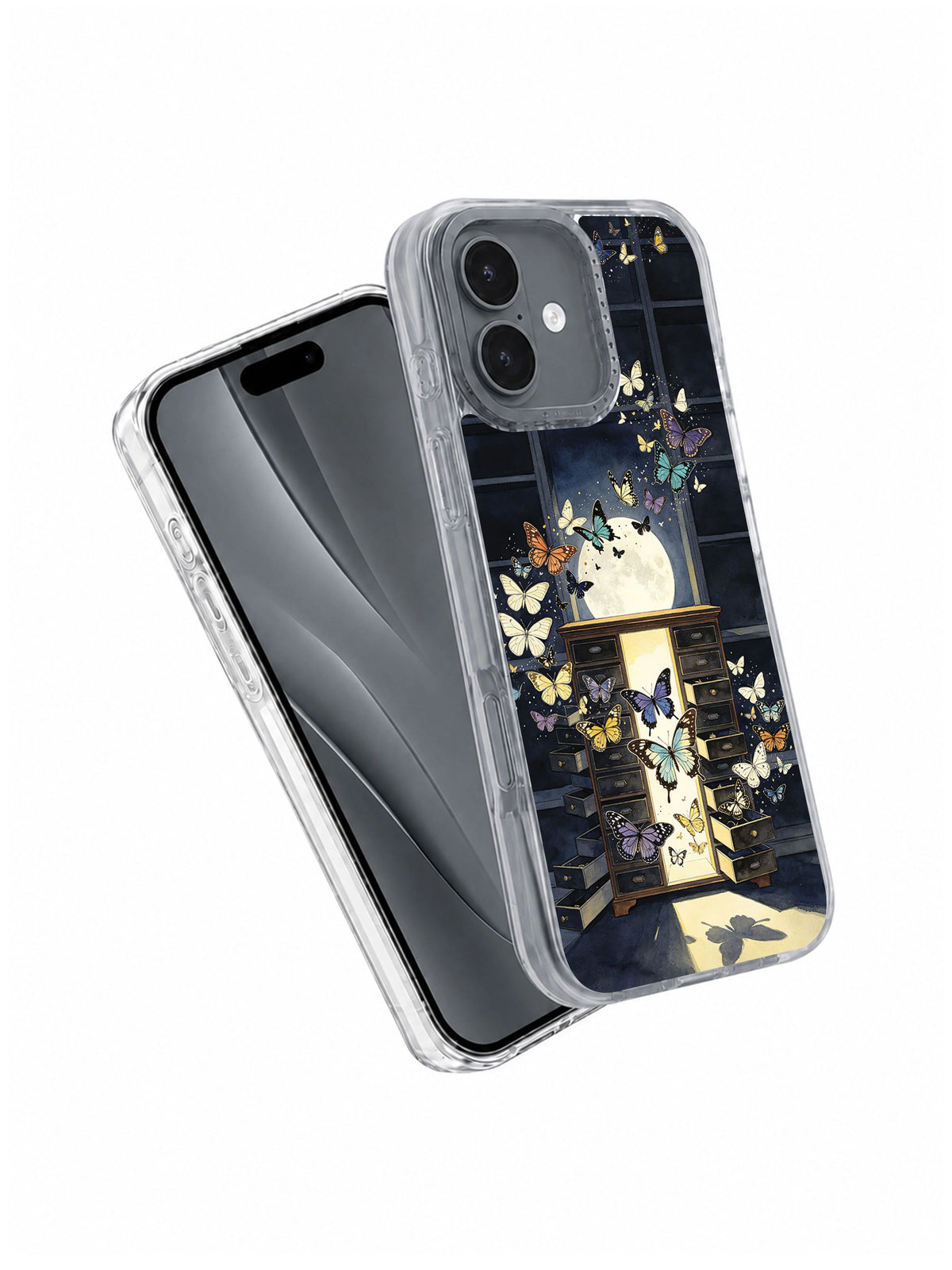 Cabinet of Released Dreams iPhone 17 Case angled product view