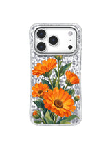 Wonder Cluster calendula artwork for iPhone 17 Pro case
