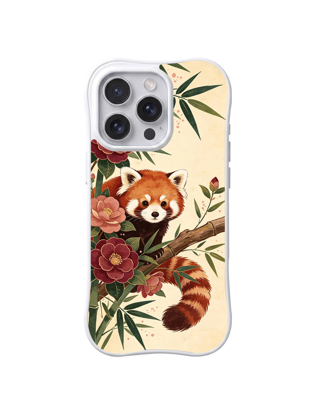 Kamelyalı Kızıl Panda kılıfının ürün veya elde görünümü
