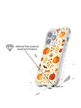 Candy Apple Orchard Night iPhone 14 Pro case shown in impact protection scene