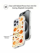 Candy Apple Orchard Night iPhone 14 Pro case shown with MagSafe accessory