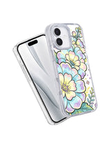 Cute botanical iPhone 17 case front and back view