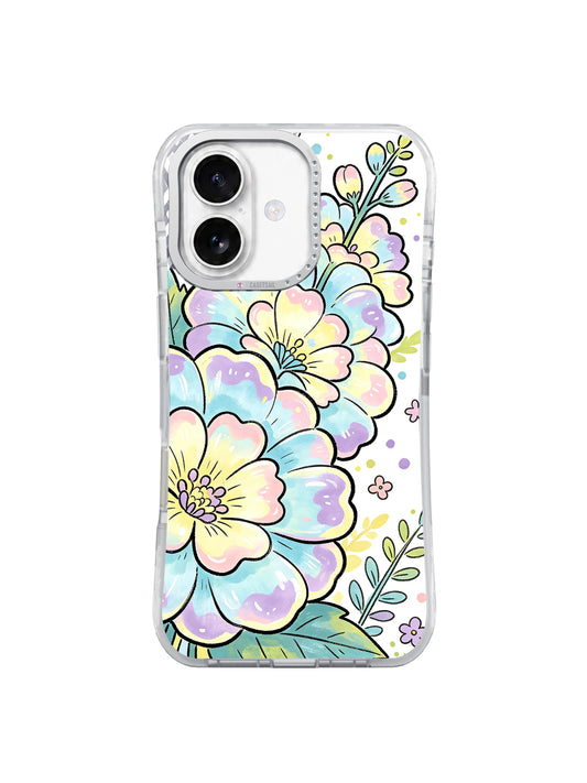 Candy Botanical Universe floral iPhone 17 case front view