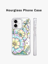 Pastel candy floral iPhone 17 case magnetic charging view