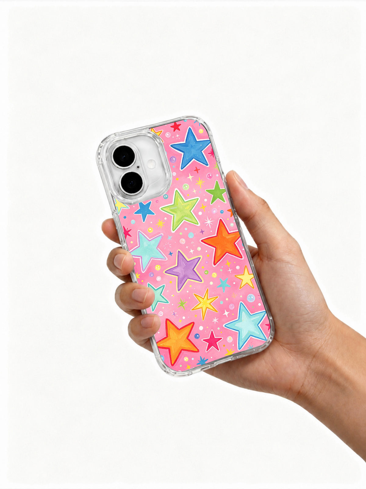 Product or handheld view of the Twilight Bubble Stars case