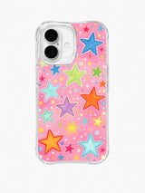 Candy Bubble Constellation: Bright outlined stars scatter among tiny stars, dots and bubbles.