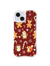 Candy Cane Christmas Forest woodland friends iPhone 14 Plus case by Rosalie Merriwyn