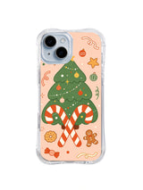 Crossed Candy Cane Cheer Christmas tree iPhone 14 Plus case