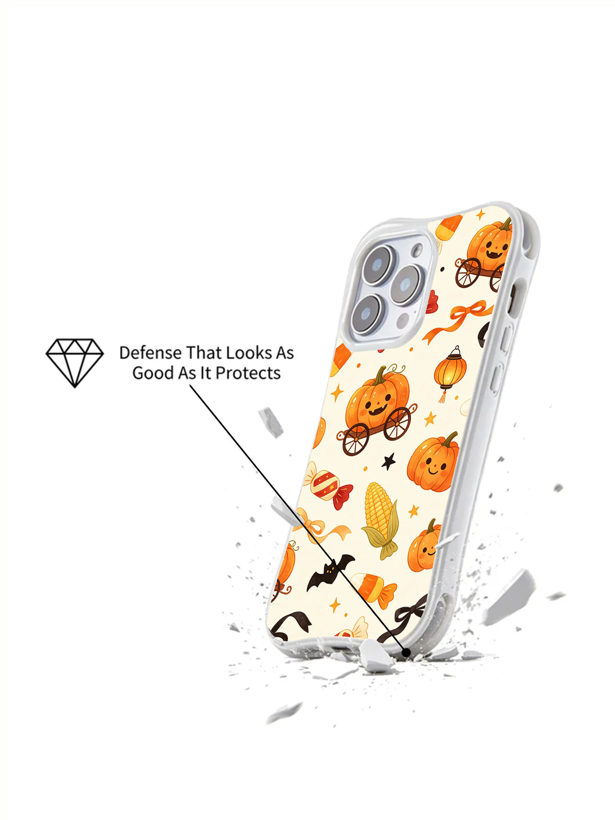 Candy Corn Lantern Waltz iPhone 14 Pro case impact lifestyle graphic