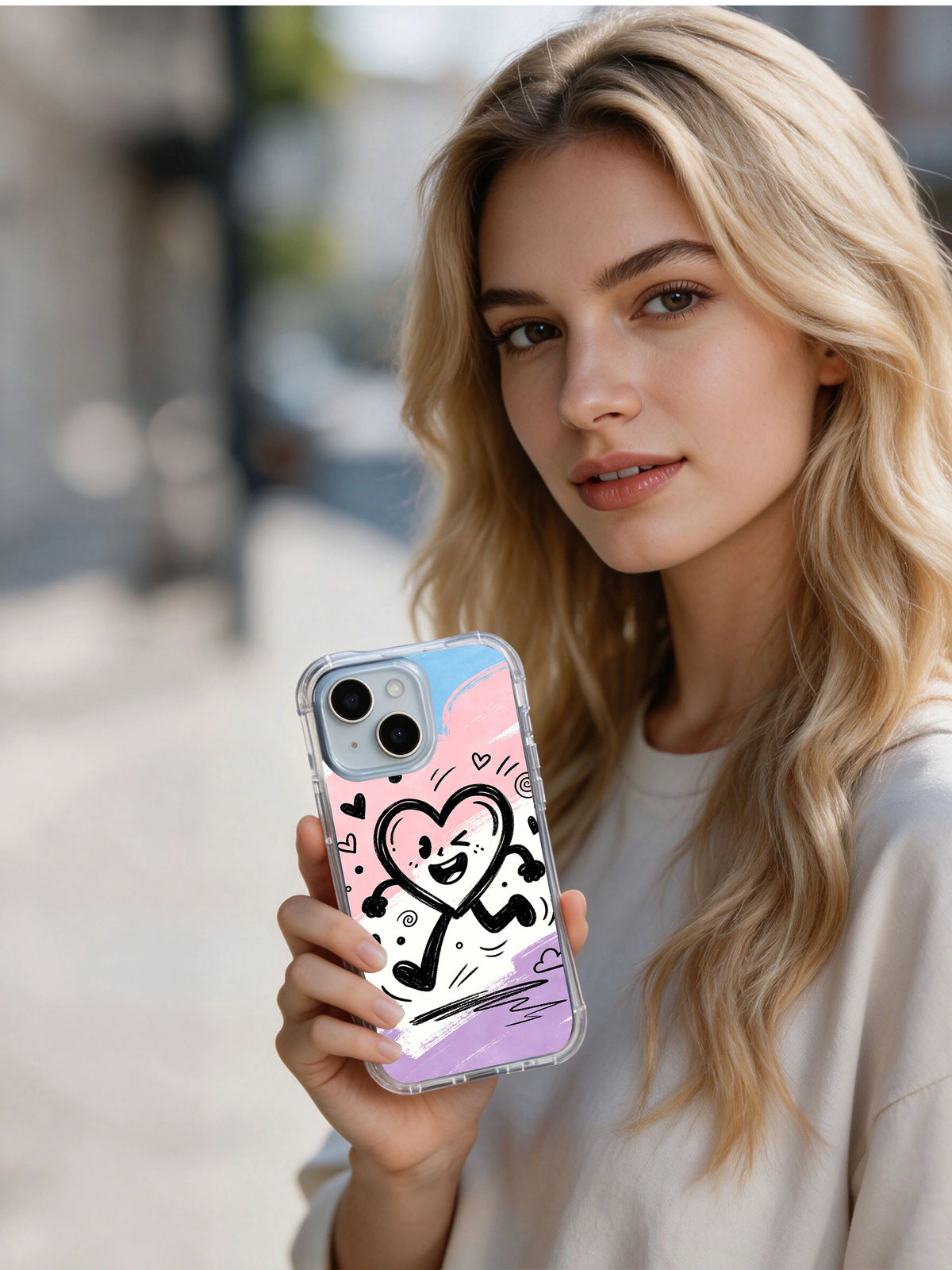 Product or handheld view of the Candy Heart Rebellion case