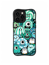 Mint Candy Cyclops: Mint and blue one-eyed monsters overlap with striped candy forms.