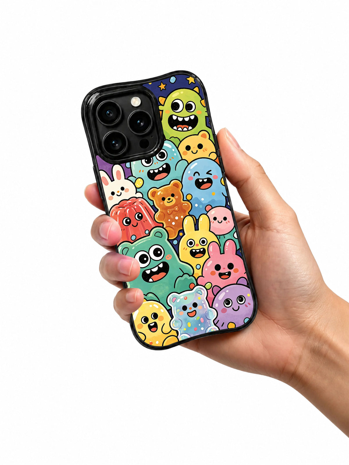 Product or handheld view of the Candy Monster Universe case