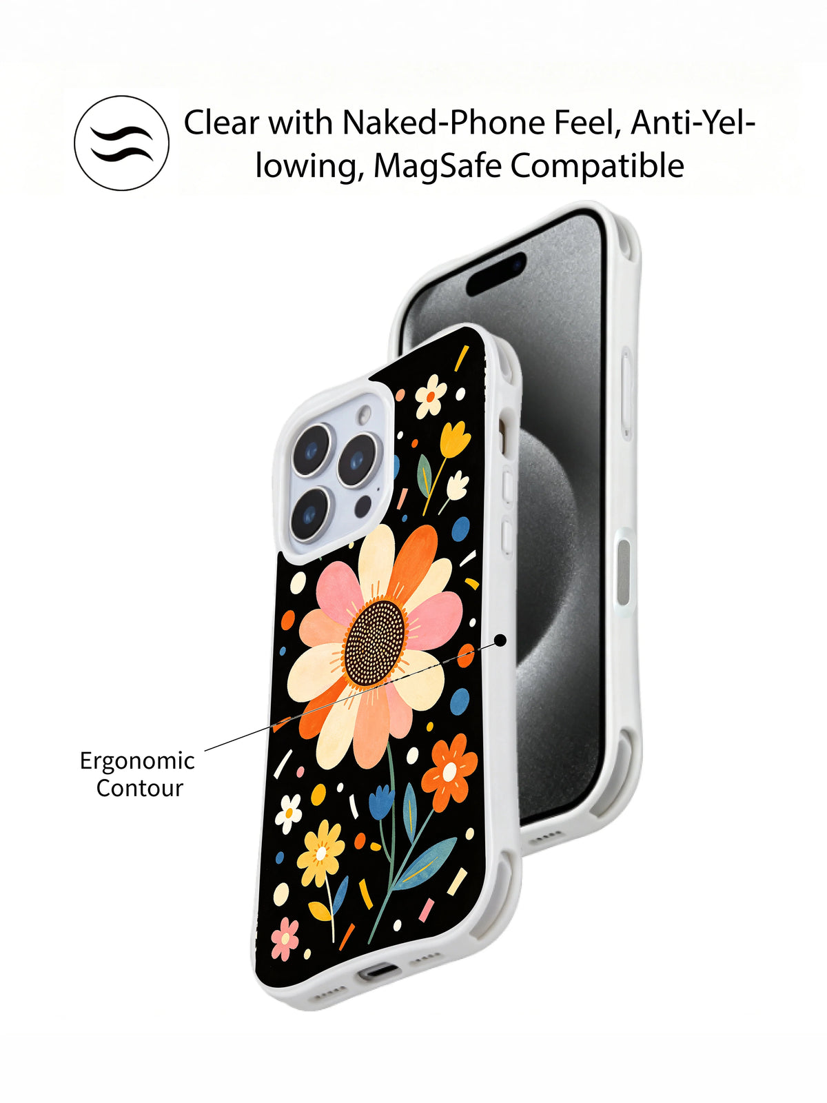 Candy Petal Parade MagSafe iPhone 15 Pro case