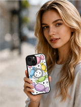 Candy Saddle Dream artist-designed iPhone 14 case lifestyle