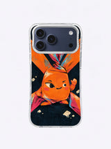 The Candy That Said Enough boundary gesture artwork on an iPhone case