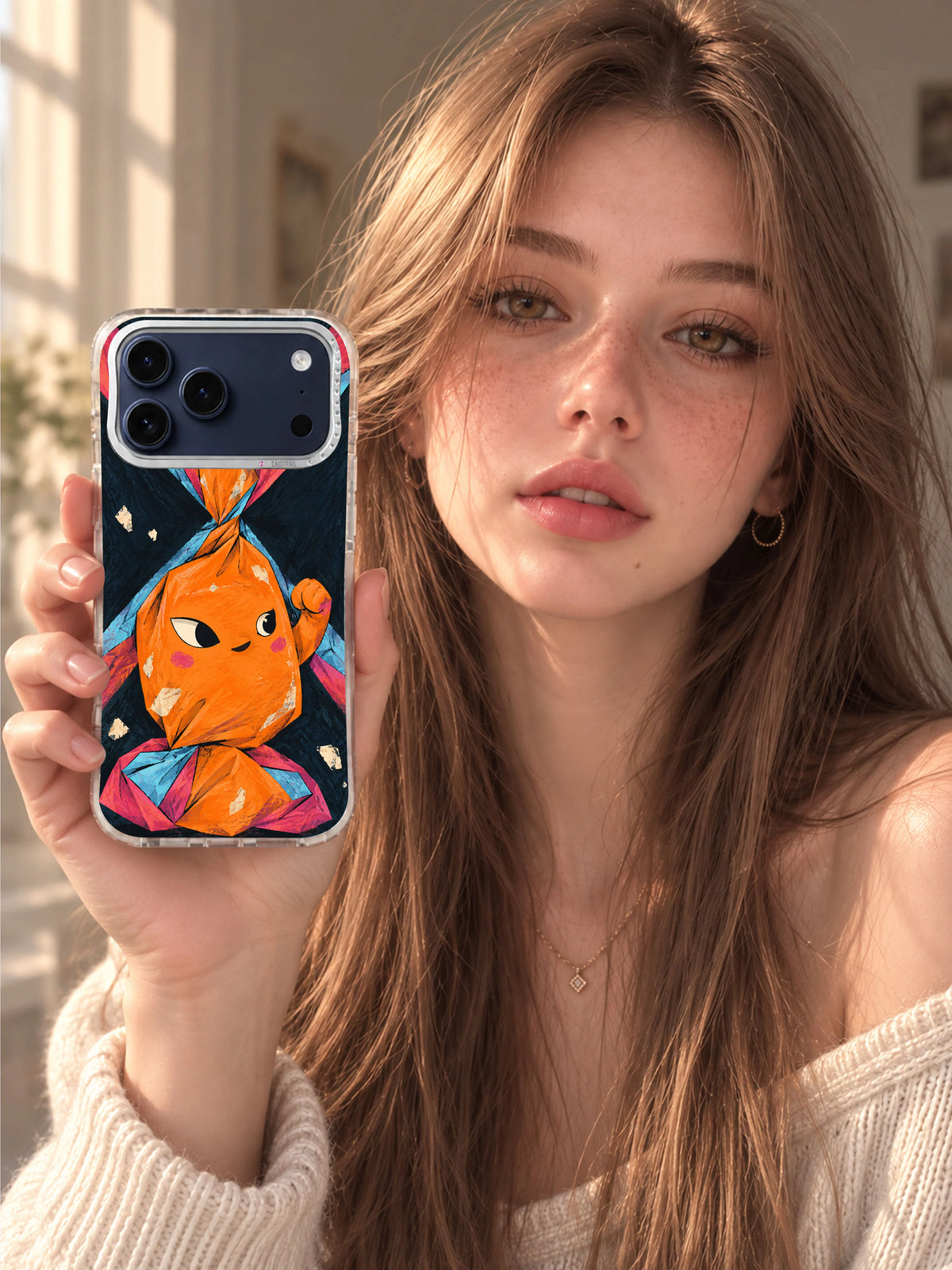 The Candy That Said Enough iPhone case lifestyle view