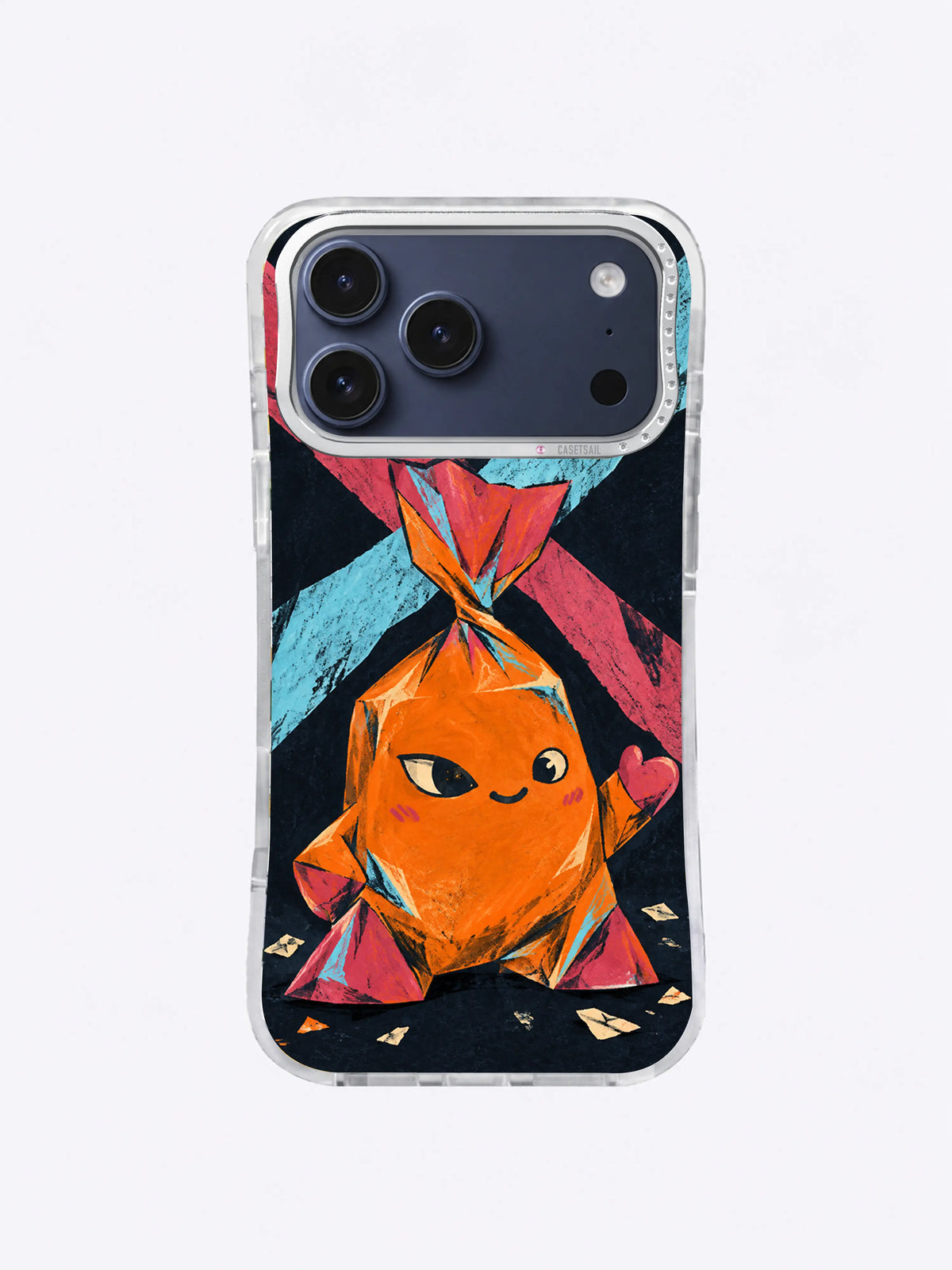 The Candy That Said Enough resolute eye artwork on an iPhone case