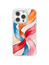 Candy Swirl Motion iPhone 16 Pro Max case pattern