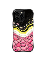 Lemon Coral Bay pattern for Candy Tide Echoes iPhone 15 Pro case