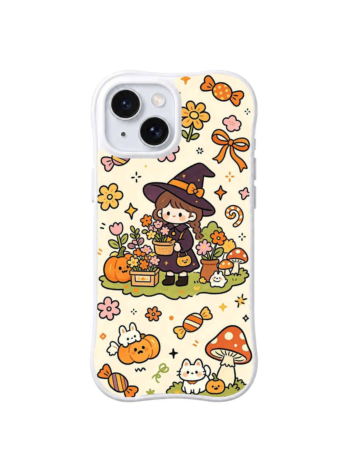 Candy Witch Blossom Stall pattern on iPhone 14 case