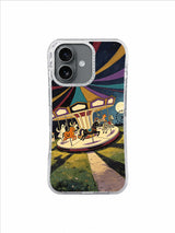 Crescent Cat Ticket Path artwork on Carousel After Silence iPhone 17 Case