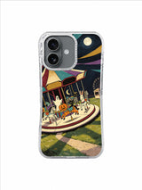 Golden Canopy Welcome Lights artwork on Carousel After Silence iPhone 17 Case