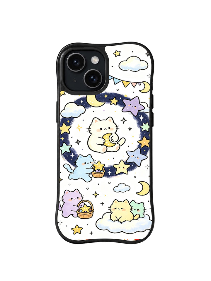 Cat Starry Night Party iPhone 14 Case